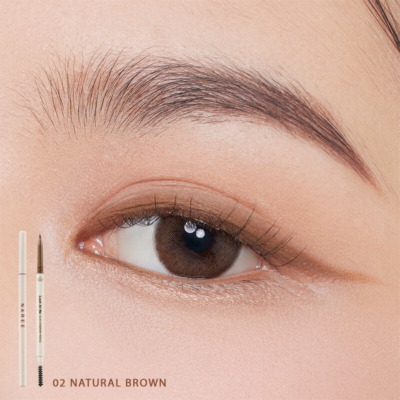 Naree Look At Me Slim Eyebrow Pencil 1g #02 Natural Brown