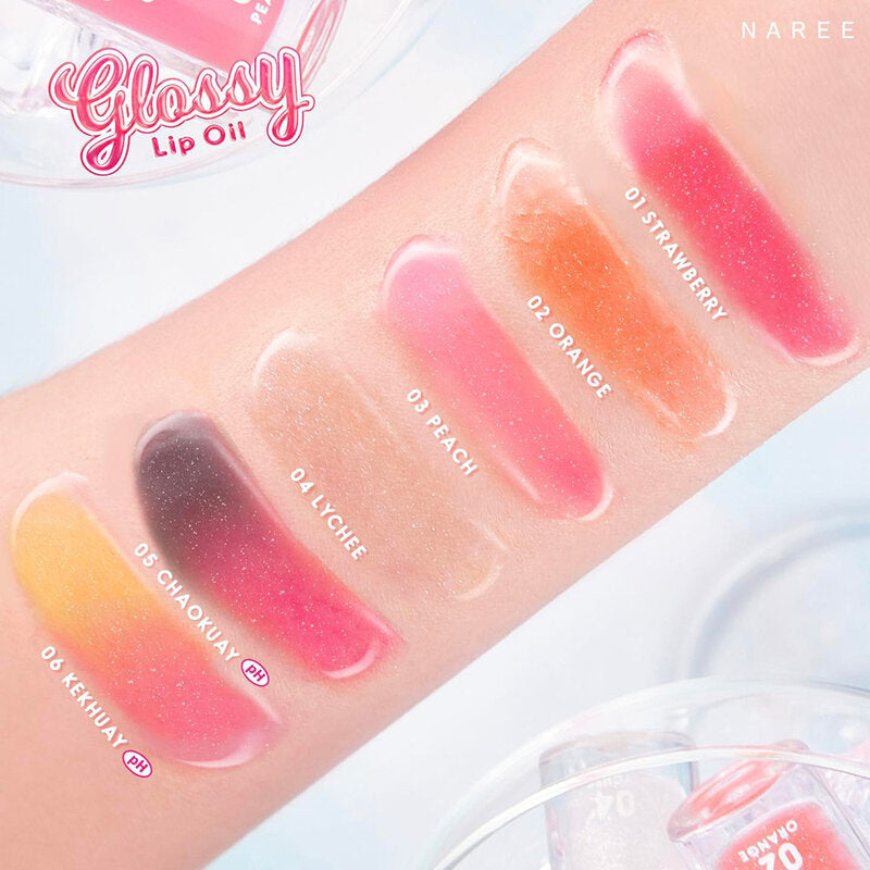 Naree Glossy Lip Oil 2.5g #01 Strawberry