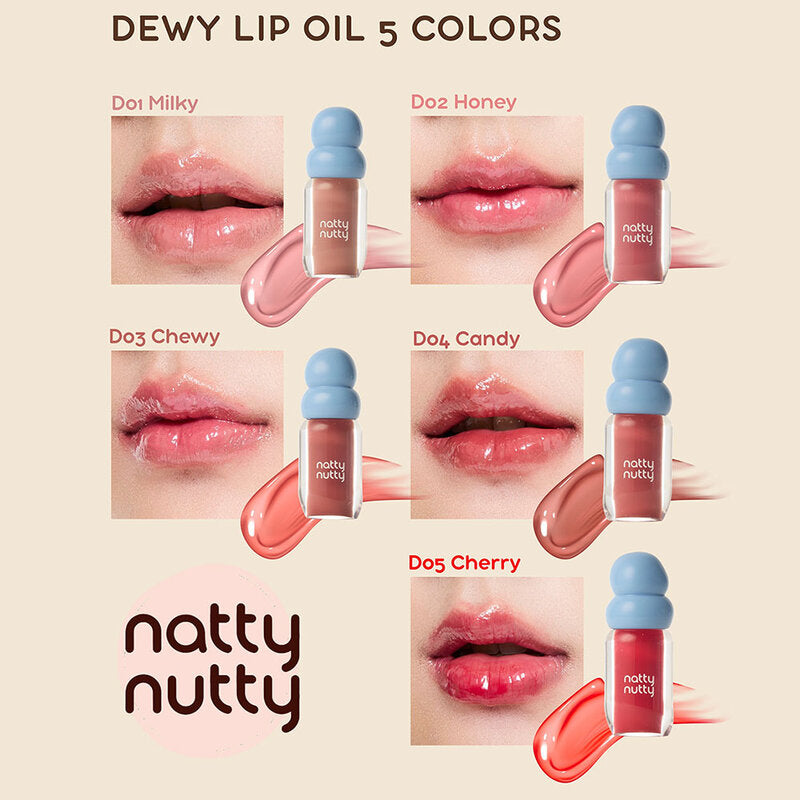 Nattynutty Cosmetics Dewy Lip Oil 3.5g #D04