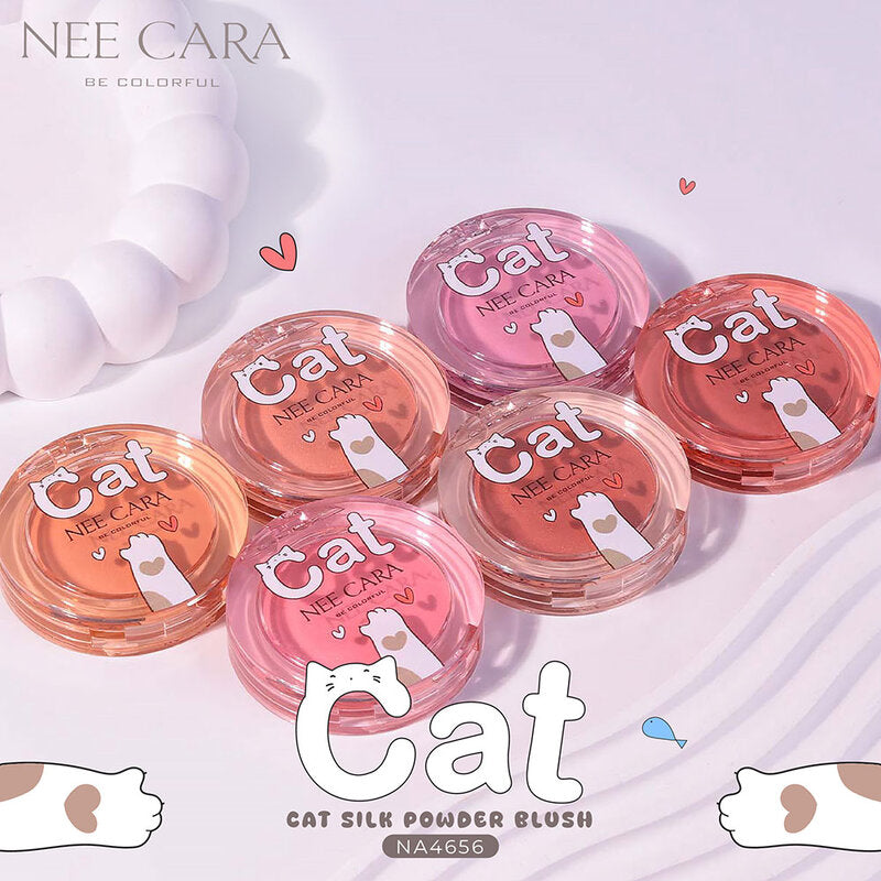 NEE CARA Cat Silk Powder Blush 8g #04 Shining Love