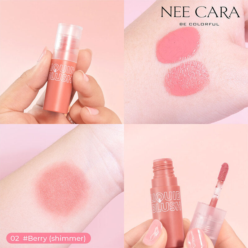 NEE CARA Juice Liquid Blush N329 3g #02 Berry Shimmer