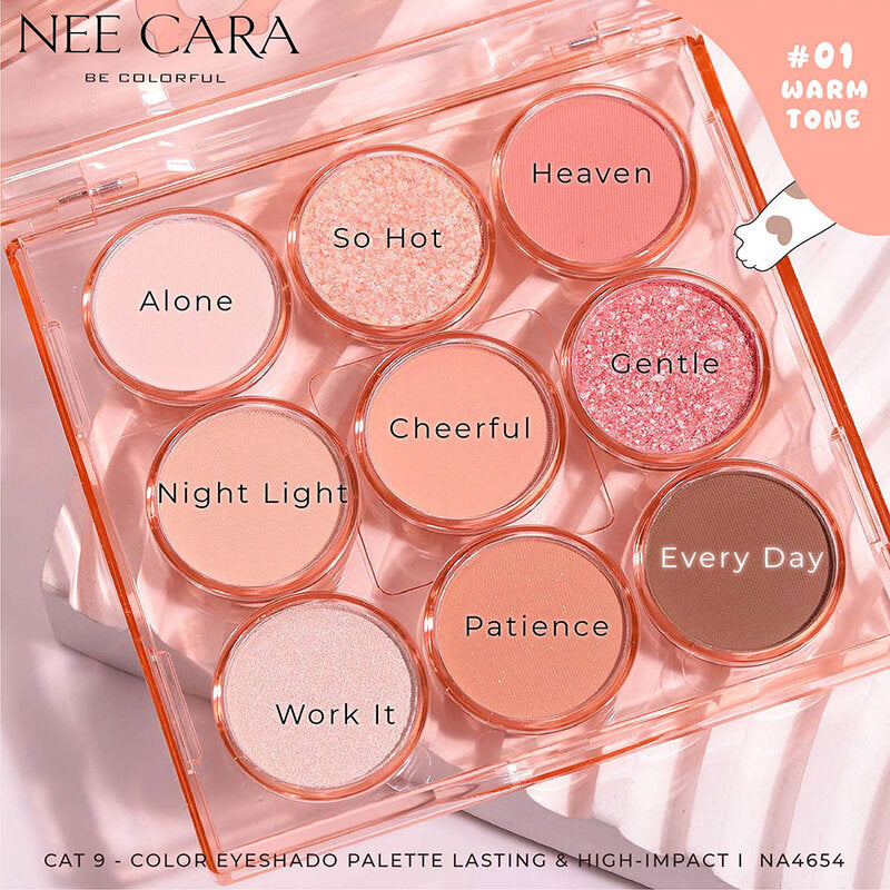 NEE CARA Cat 9-Color Eyeshadow 13.5g #01 Life
