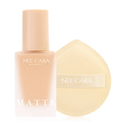 NEE CARA Matte Control Foundation 30g #120 & Soft Puff Foundation Set
