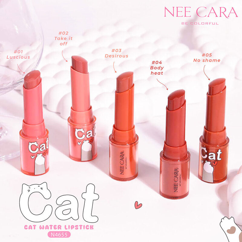 NEE CARA Cat Water Lipstick 3.6g #03 Desirous Cat