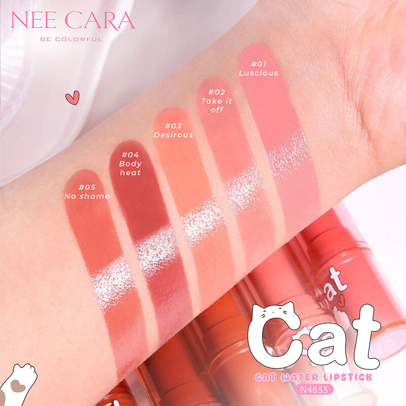 NEE CARA Cat Water Lipstick 3.6g #03 Desirous Cat