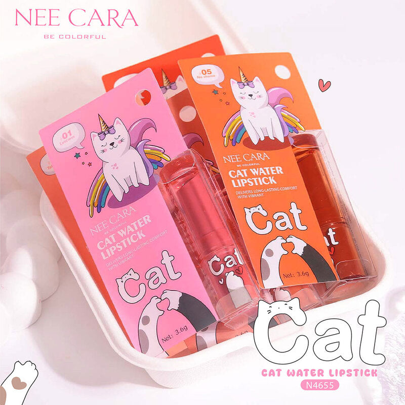 NEE CARA Cat Water Lipstick 3.6g #03 Desirous Cat