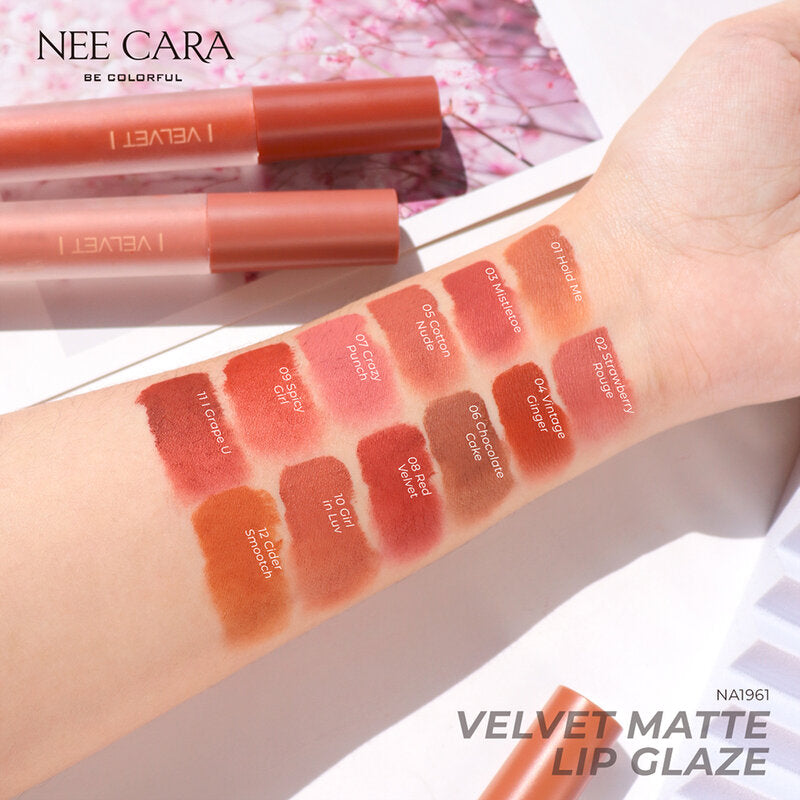 NEE CARA Velvet Matte Lip Glaze 4g #05