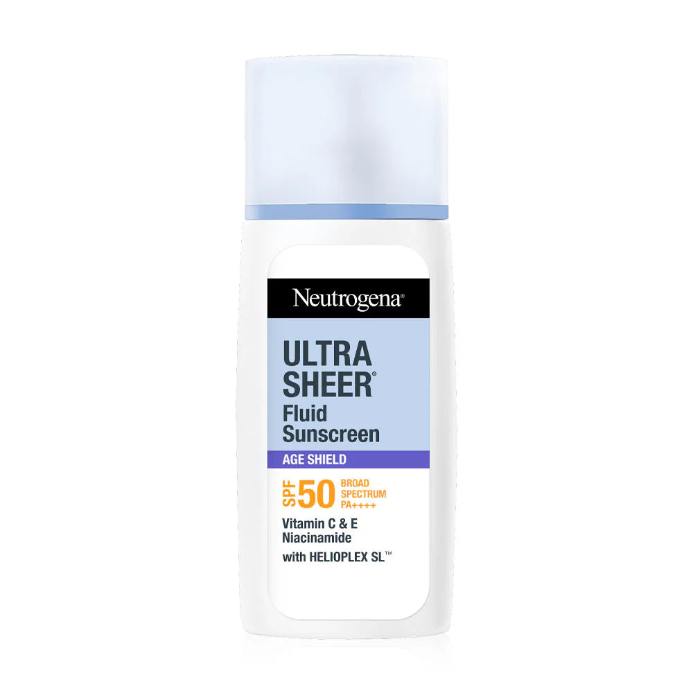 Neutrogena Ultra Sheer Fluid Facial Sunscreen Age Shield SPF50 PA+ 40ml