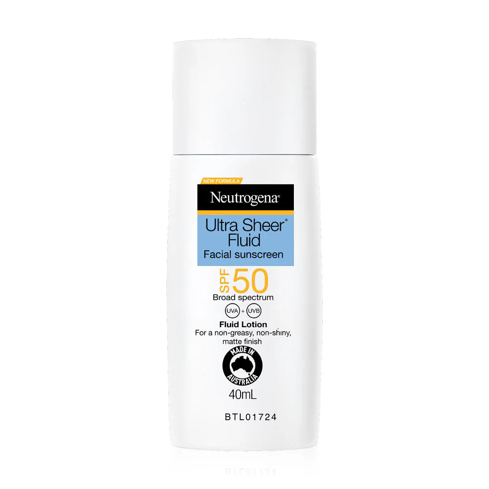Neutrogena Ultra Sheer Fluid Facial Sunscreen SPF50 40ml