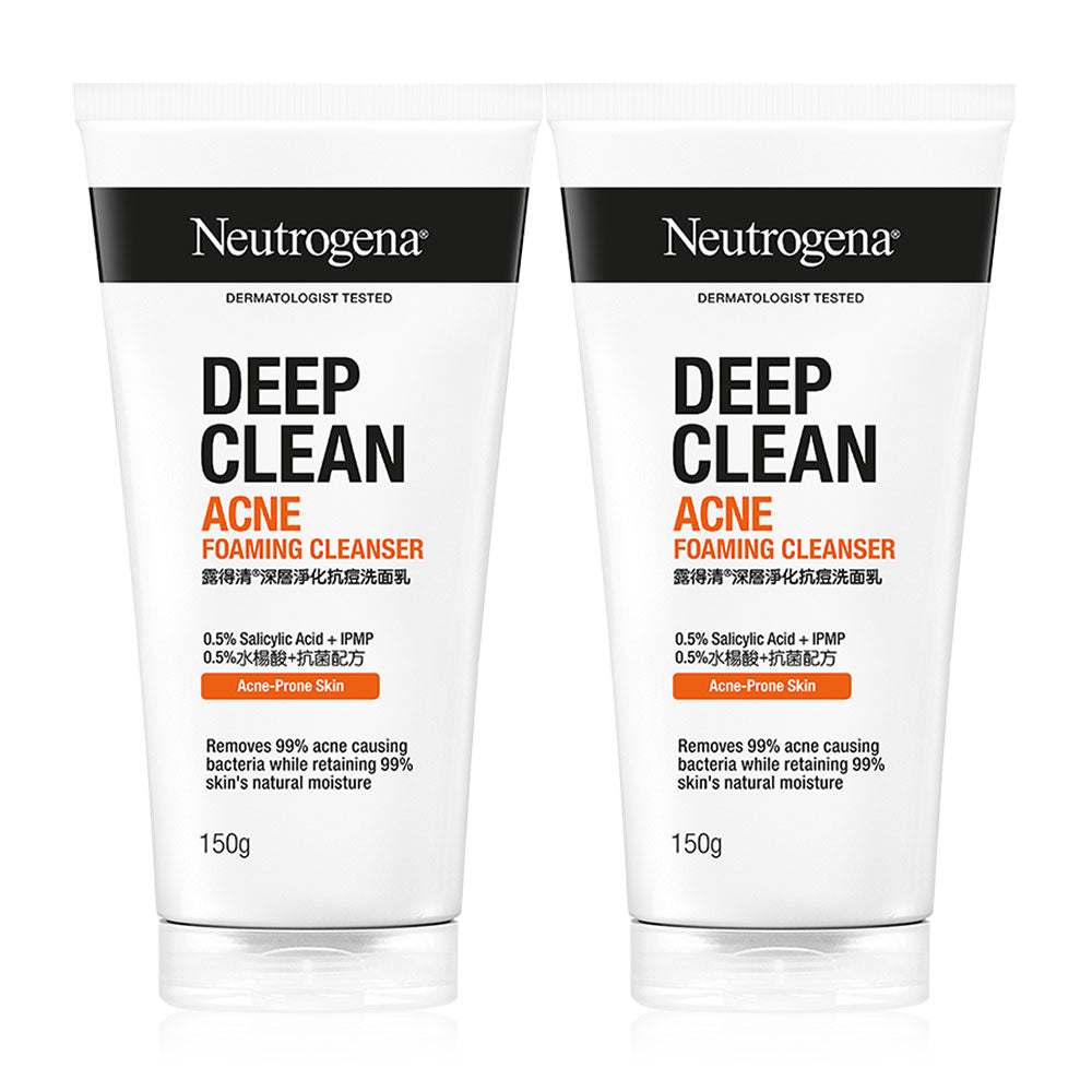 Neutrogena Deep Clean Acne Foaming Cleanser 150g x 2pcs