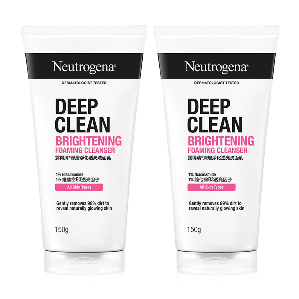 Neutrogena Deep Clean Brightening Foaming Cleanser 150g x 2pcs