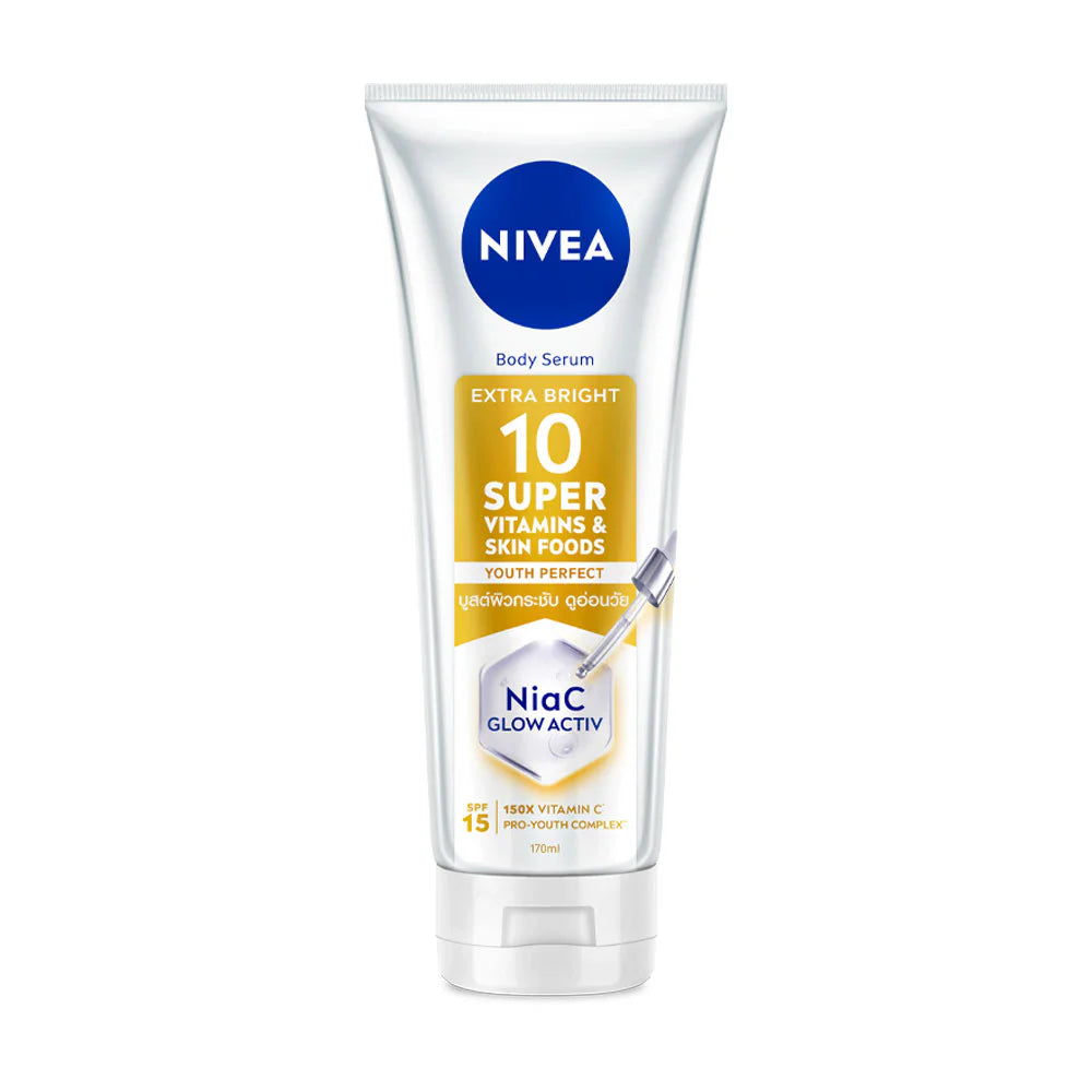 NIVEA Extra Bright 10 Super Vitamin & Skin Foods Body Serum 170ml