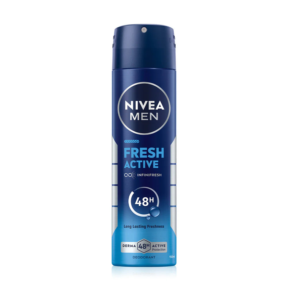 NIVEA Deodorant Spray - Fresh Active with Ocean Extracts - Beauty Buddy