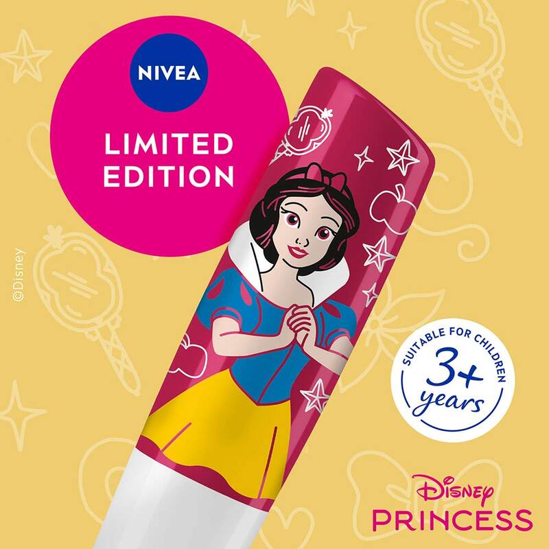 NIVEA Lip Balm - Candy Apple Scented, Disney Princess Edition - Beauty Buddy