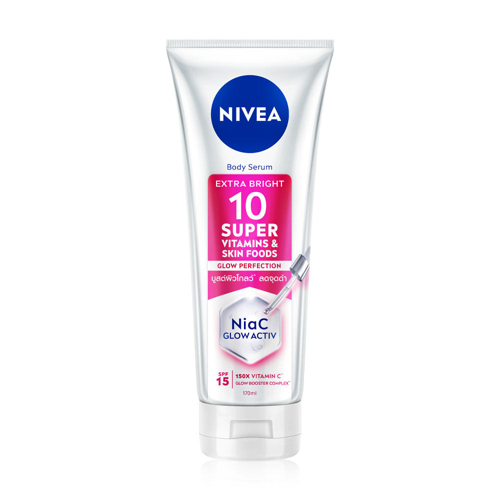 NIVEA Body Serum - Extra Bright with 10 Super Vitamins & SPF 15 - Beauty Buddy