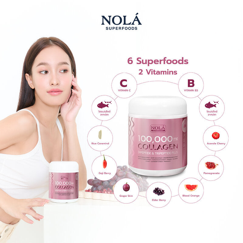 Nola 100,000 mg Collagen Dipeptide And Tripeptide Plus 104g Collagen Drink Dietary Supplement