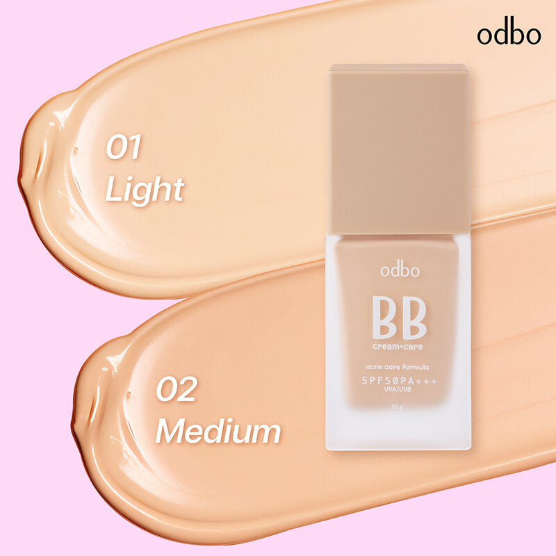 ODBO BB Cream + Care SPF50 PA+++ 30g #01 Light