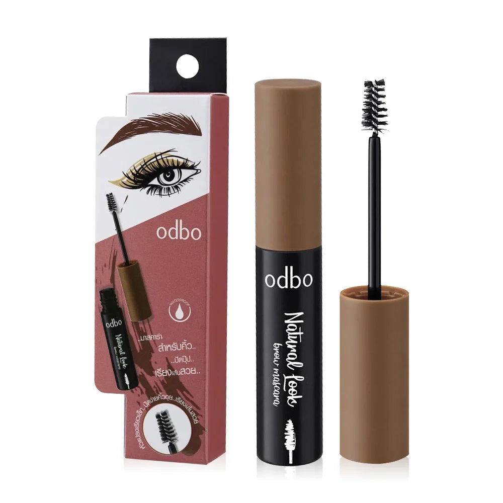 ODBO Brow Mascara - Natural Look Dark Brown - Beauty Buddy