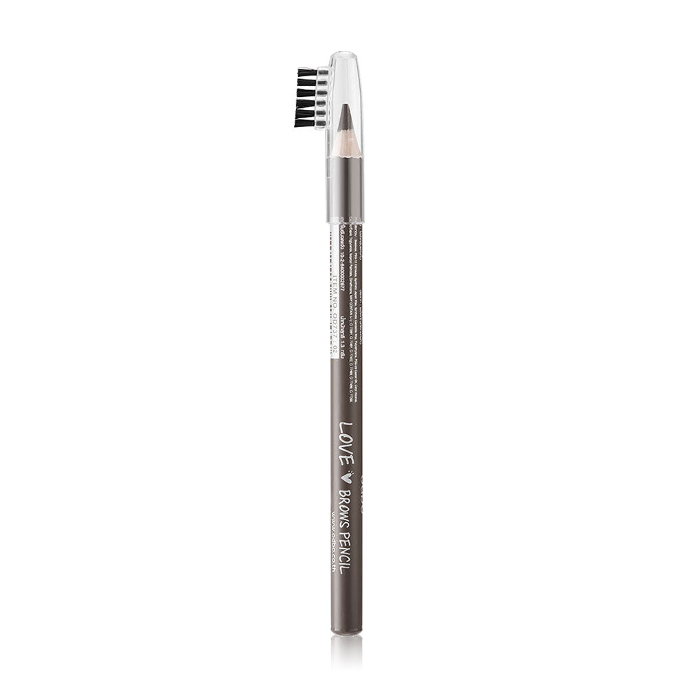 ODBO Eyebrow Pencil - Dark Brown with Soft Texture and Brush Head - Beauty Buddy