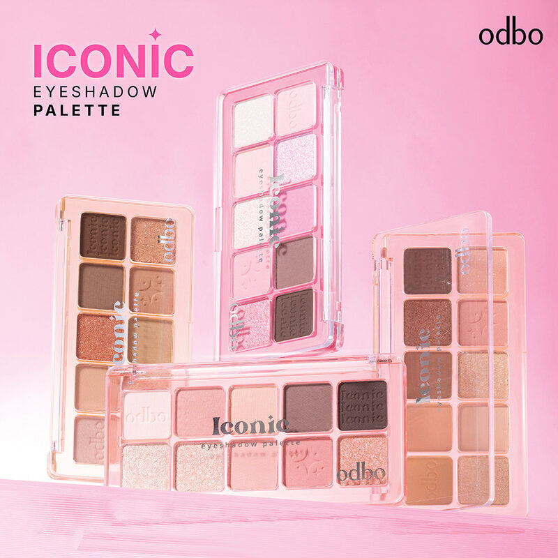 ODBO Eyeshadow Palette - 10 Shades in Summer Pink - Beauty Buddy