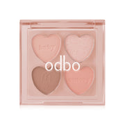 ODBO Eyeshadow Palette - Baby Peach 4 Shades - Beauty Buddy