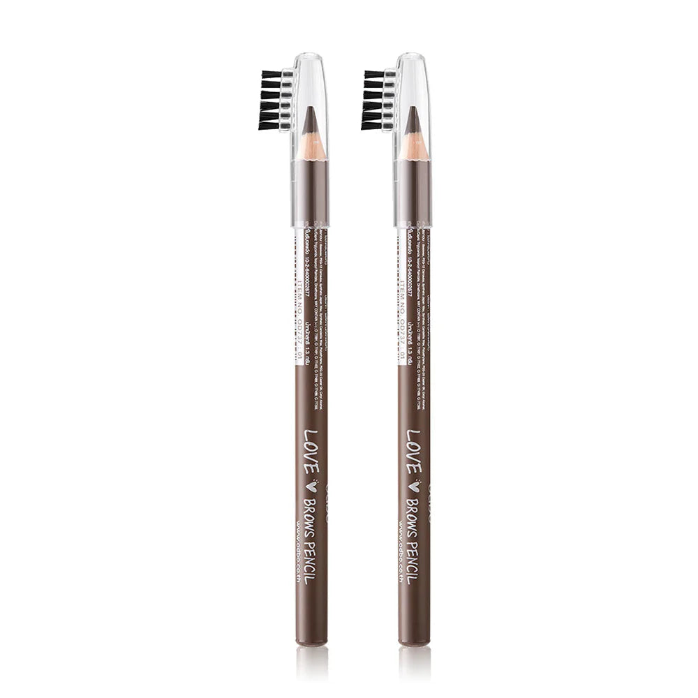 ODBO Love Brows Pencil 1.3g x 2pcs #OD737-01 Brown