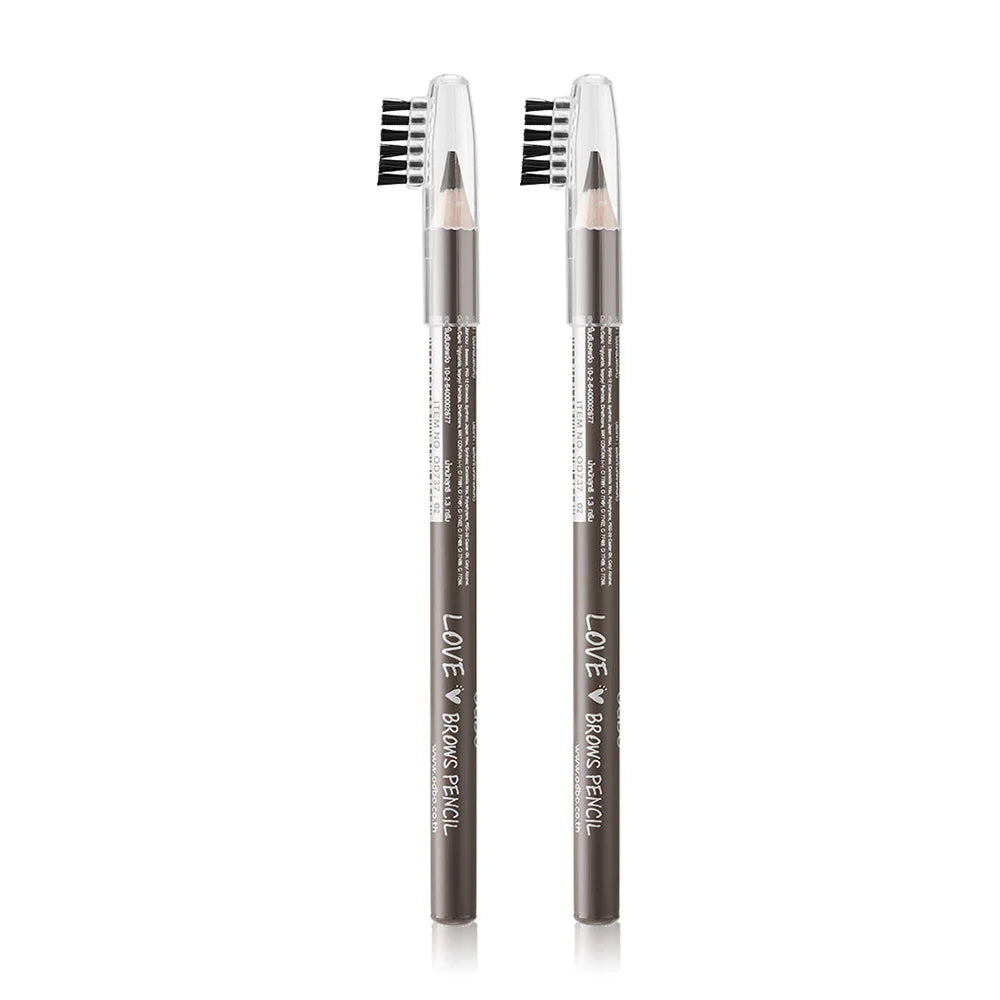 ODBO Love Brows Pencil 1.3g x 2pcs #OD737-02 Dark Brown