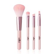 ODBO Brush Set - 4 Pink Brushes with Mesh Pouch - Beauty Buddy