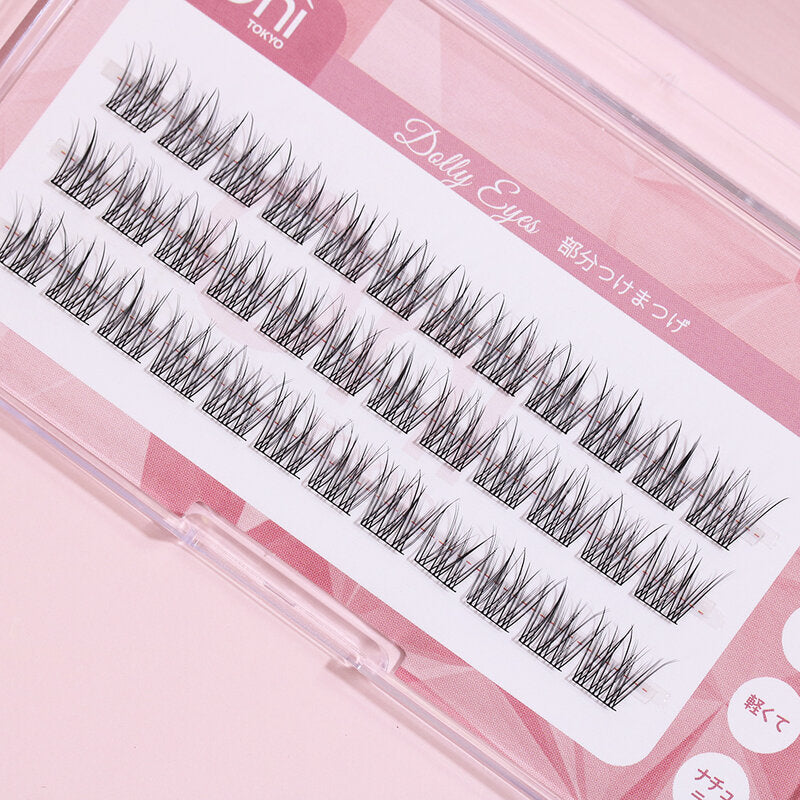 Oni Dolly Eyes Cluster Eyelashes 10mm #Mermaid Tail