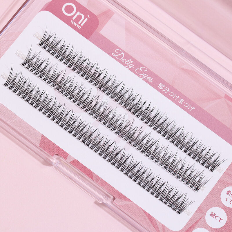 Oni Dolly Eyes Cluster Eyelashes 11mm #Fairy Plume