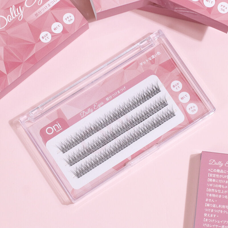 Oni Dolly Eyes Cluster Eyelashes 12mm #Fairy Plume