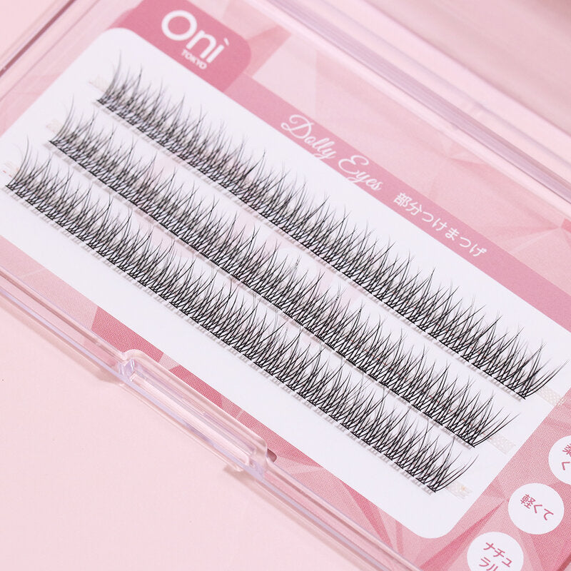 Oni Dolly Eyes Cluster Eyelashes 12mm #Fairy Plume