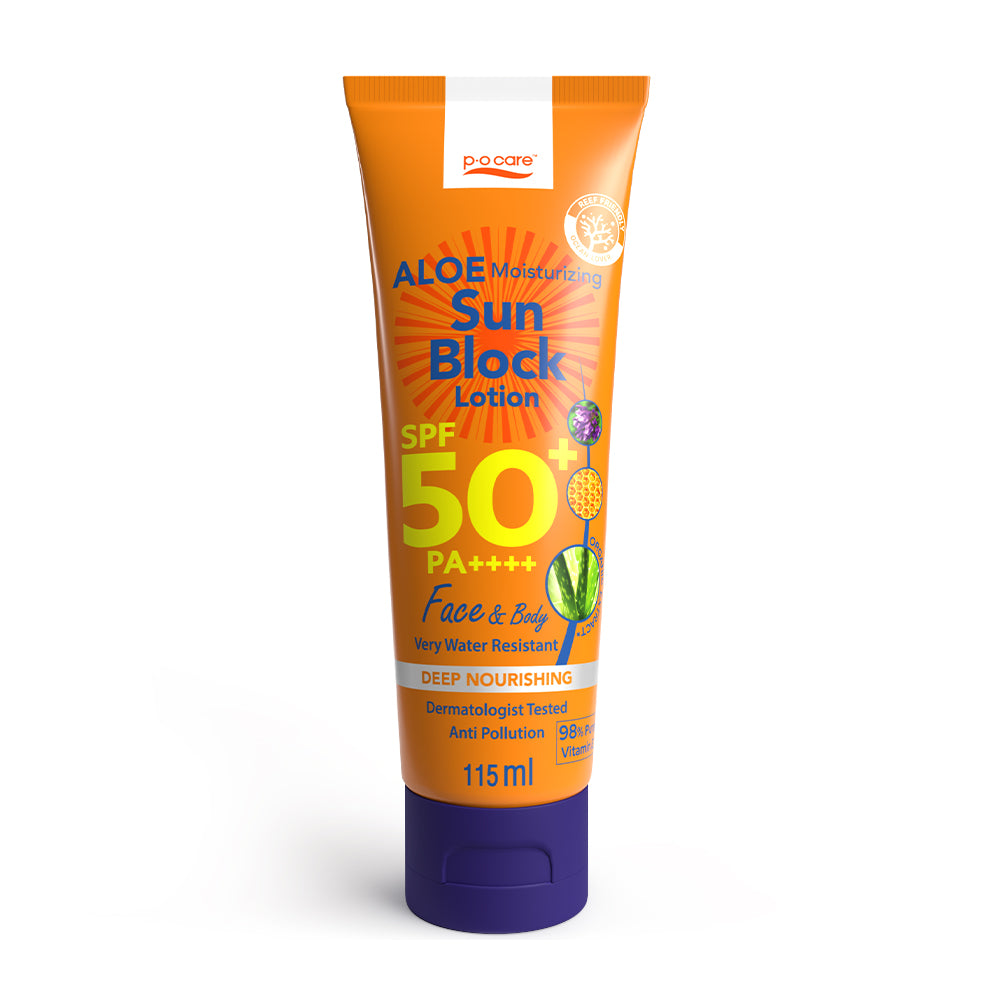 POCARE Aloe Moisturizing Sun Block Lotion SPF50 PA+++ 115ml