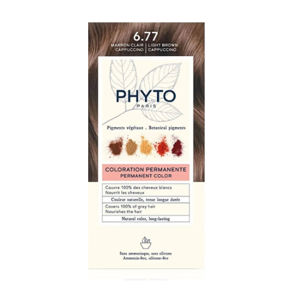 PHYTO Permanent Set #6.77 Light Brown Cappuccino