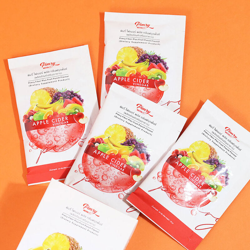 PIMRYPIE Fiber Plus Fruit Punch Flavor 18g x 4 Sachets