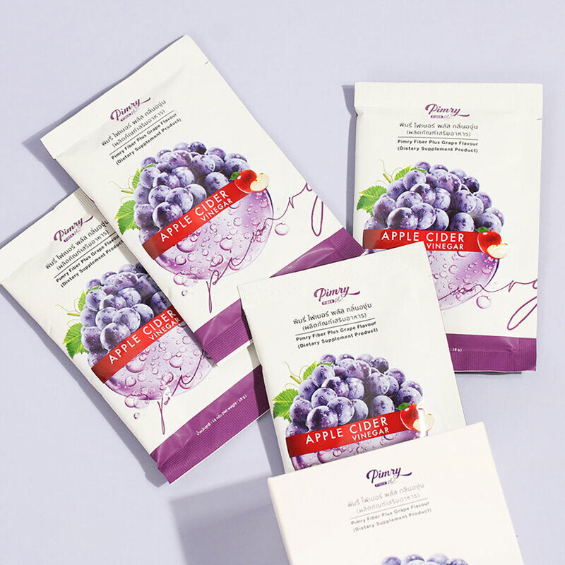 PIMRYPIE Fiber Plus Grape Flavor 18g x 4 Sachets