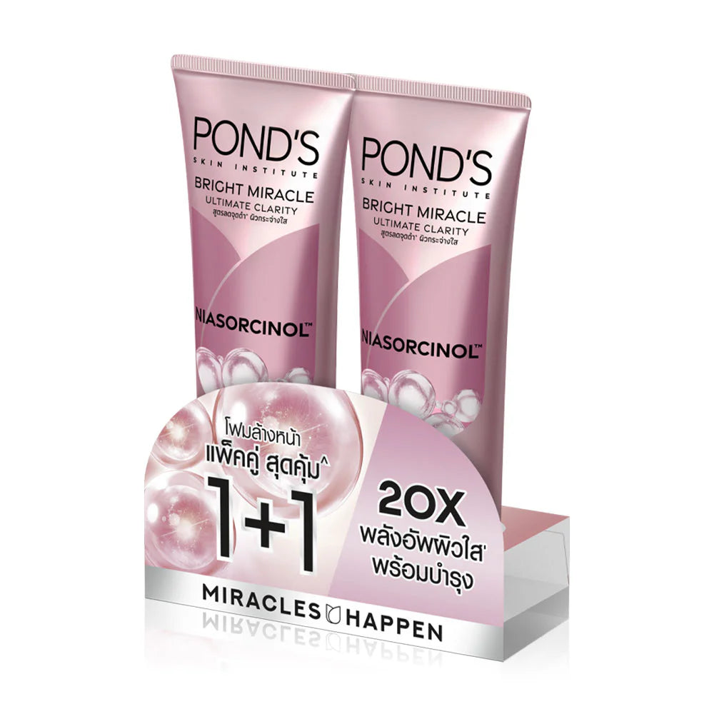 Ponds Bright Miracle Ultimate Clarity Niasorcinol Facial Foam 85g x 2 pcs