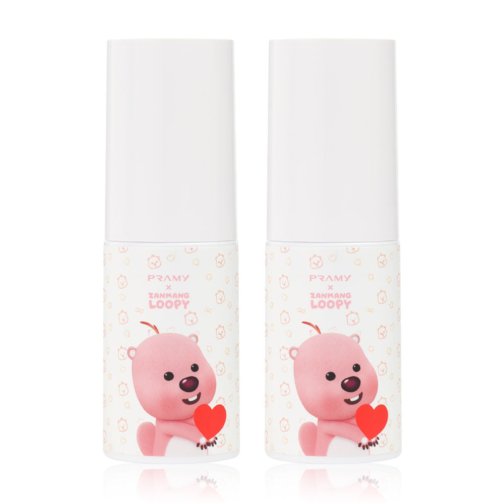 Pramy Zanmang Loopy Moisturizing Makeup Setting Spray Dewy Finish 30ml x 2pcs