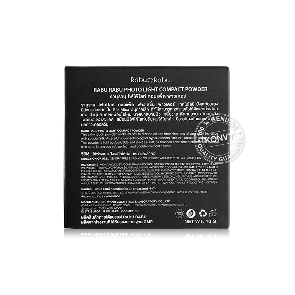 RABU RABU Photolight Compact Powder 10g #02