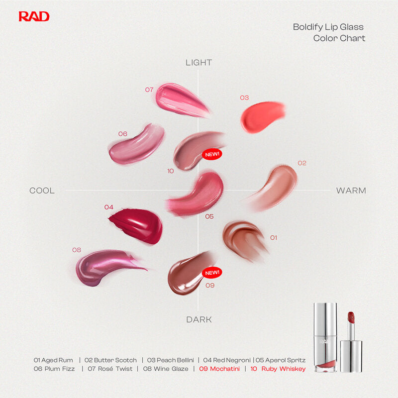 Rad Boldify Lip Glass 4g #02 Butter Scotch