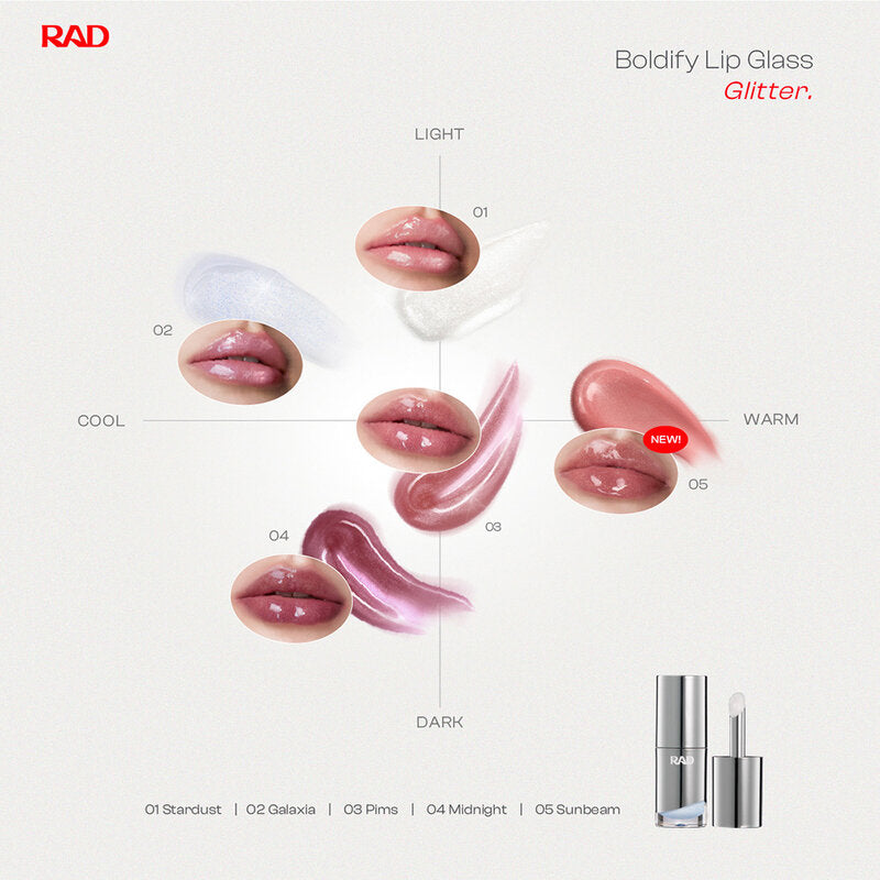 Rad Boldify Lip Glass 4g #02 Galaxia Glitter