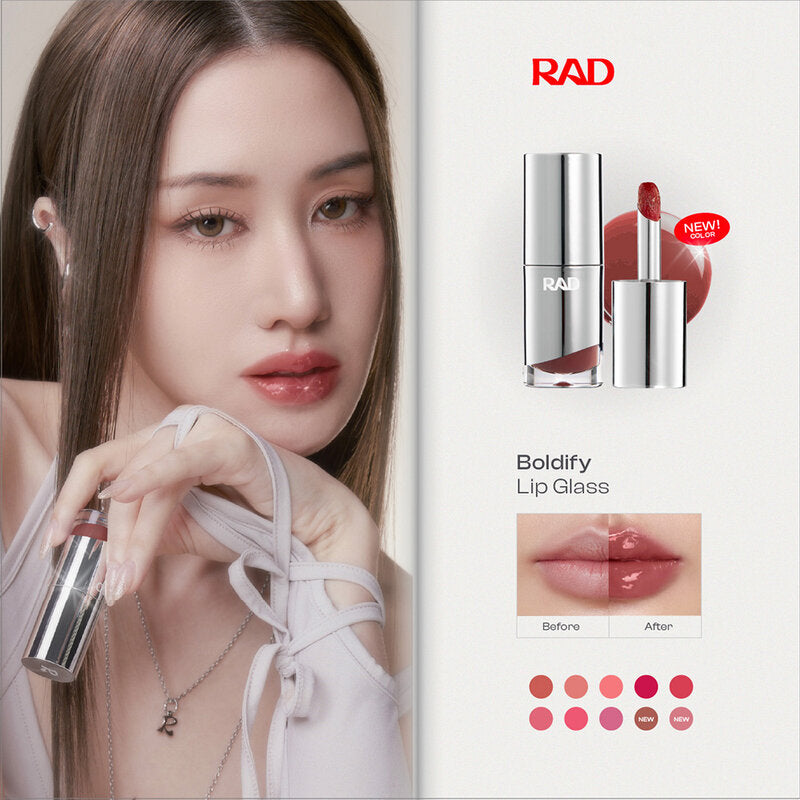 Rad Boldify Lip Glass 4g #10 Ruby Whiskey