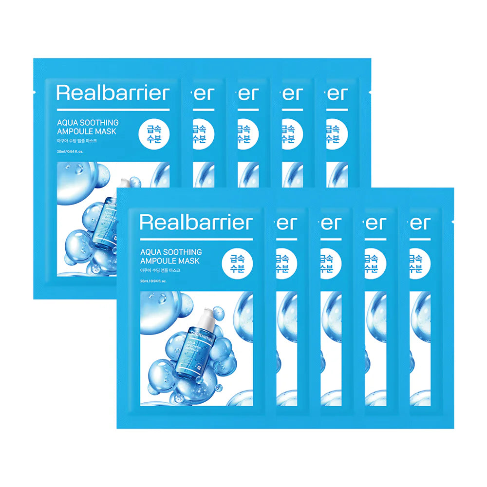 Real Barrier Aqua Soothing Ampoule Mask 28ml x 10pcs