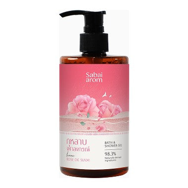Sabai Arom Bath & Shower Gel - Lanna Rose de Siam 300 ml.
