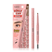 SASI Girls Can Auto Eyebrow Pencil 0.3g - #02 Warm Brown