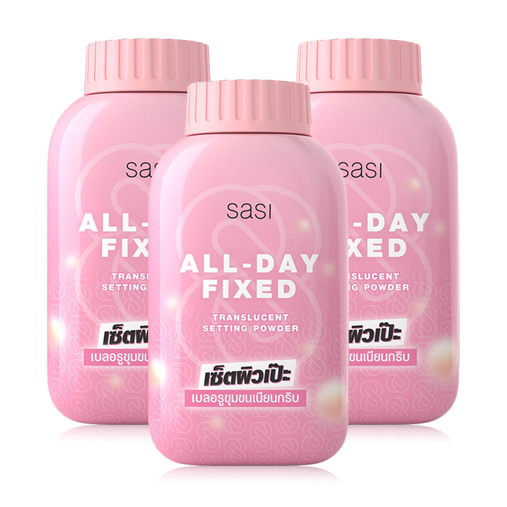 SASI All-Day Fixed Translucent Setting Powder 50g x 3pcs