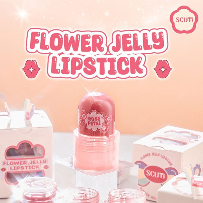 SCUTi Flower Jelly Lipstick 5g #Coral Crush