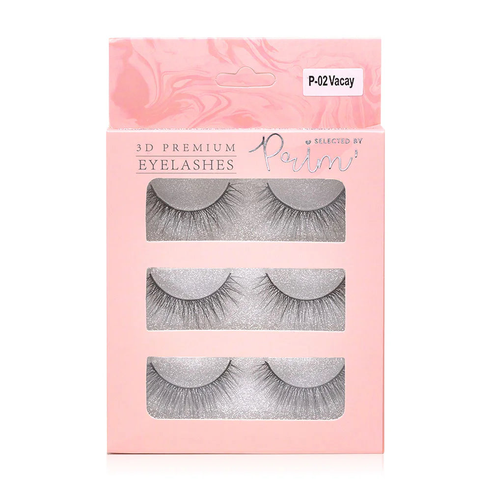 Select by Prim' 3D Premium Eyelashes #P-02 Vacay 3D false eyelashes