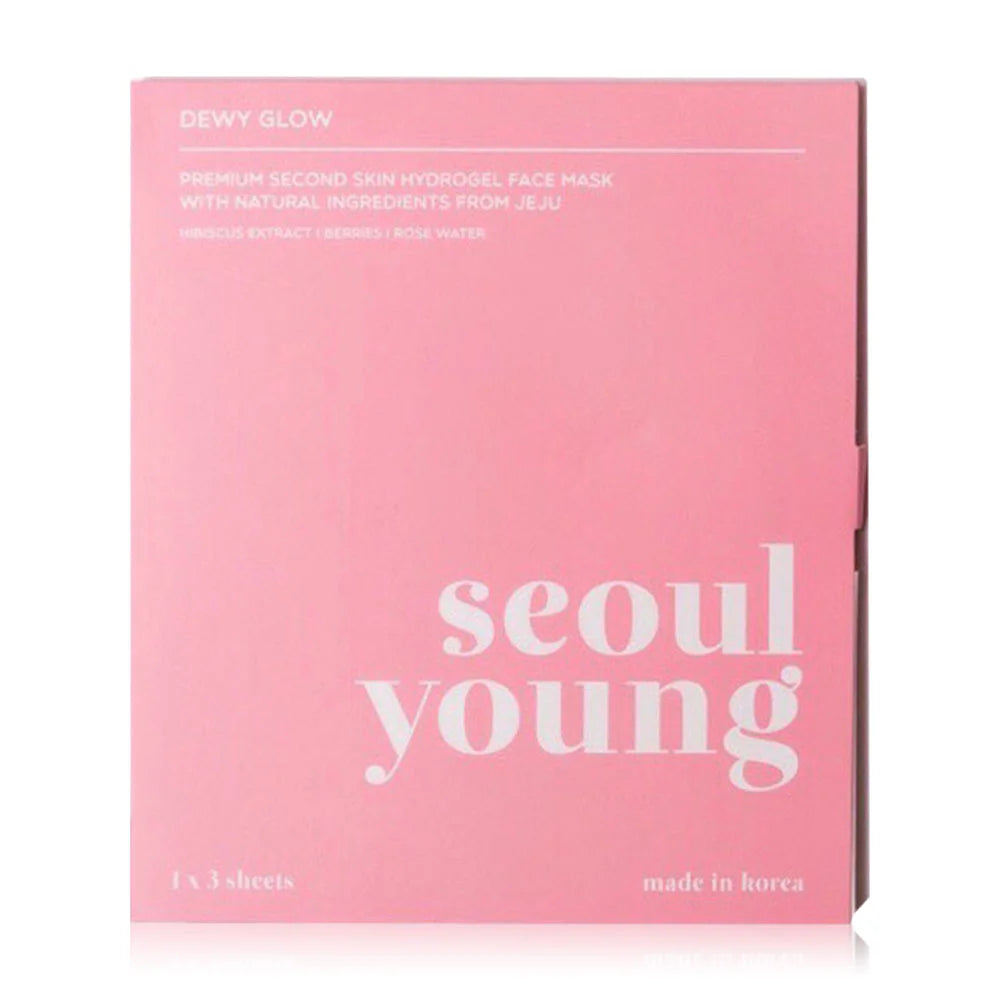 Seoulyoung Premium Second Skin Hydrogel Dewy Glow Face Mask 90g x 3 Sheets