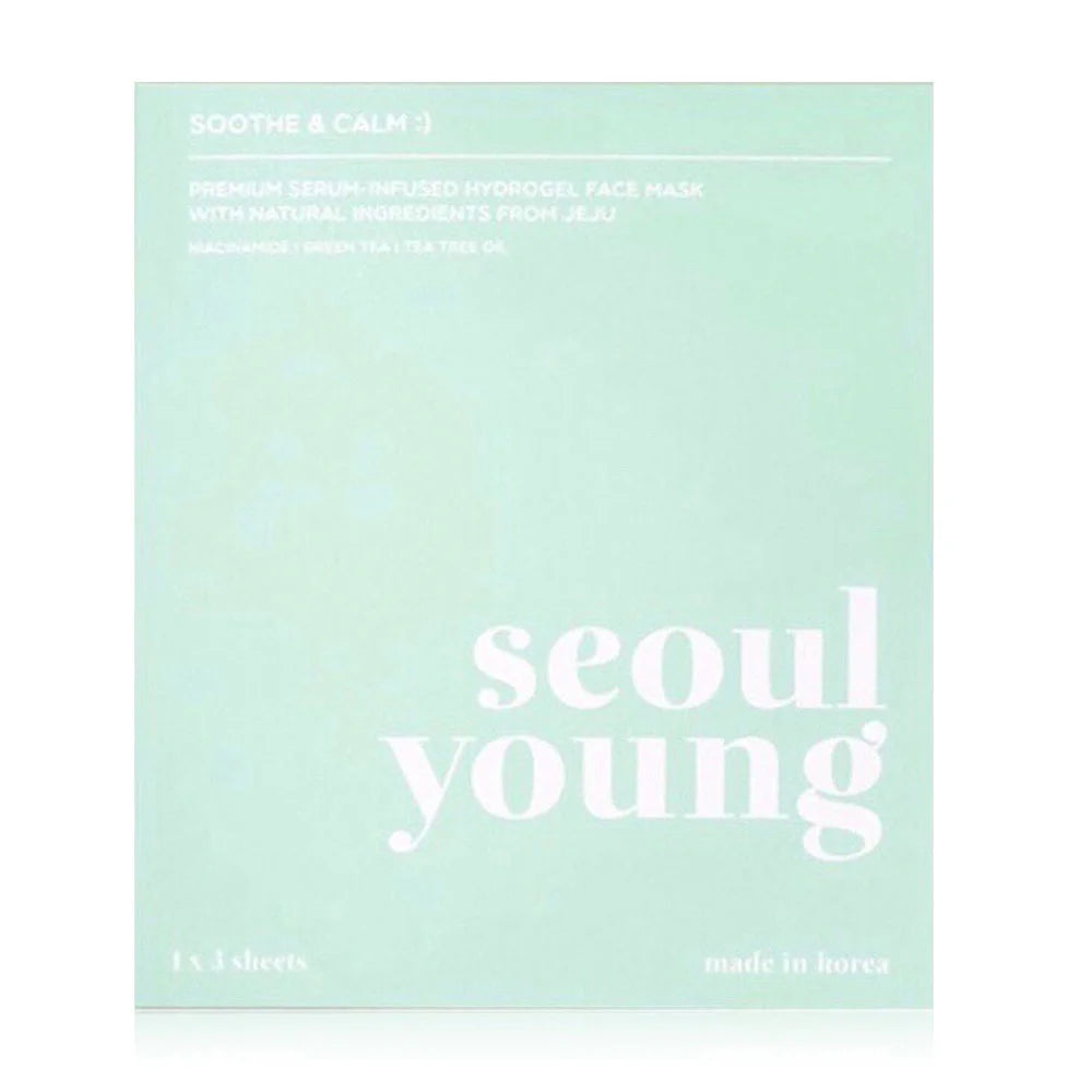 Seoulyoung Premium Serum Infused Hydrogel Soothe & Calm Face Mask 90g x 3 Sheets